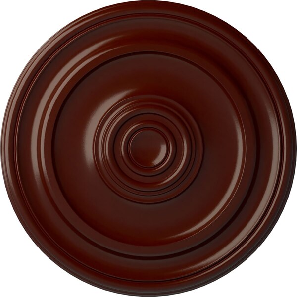 Ekena Millwork Kepler Traditional Medallion (For Canopies up to 4 1/2"), 19 3/4"OD x 1 1/2"P, Brushed Mahogany CM20KPBMF - main